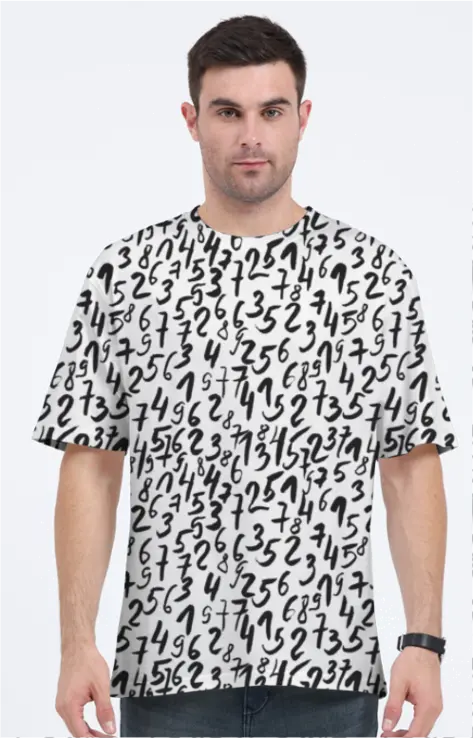AOP Men Timeless Elegance Oversized Tshirt Whozbrand