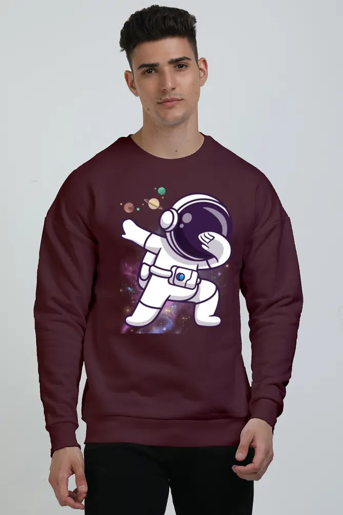 Non AOP Men AstroVoyage Oversized Sweatshirt Whozbrand