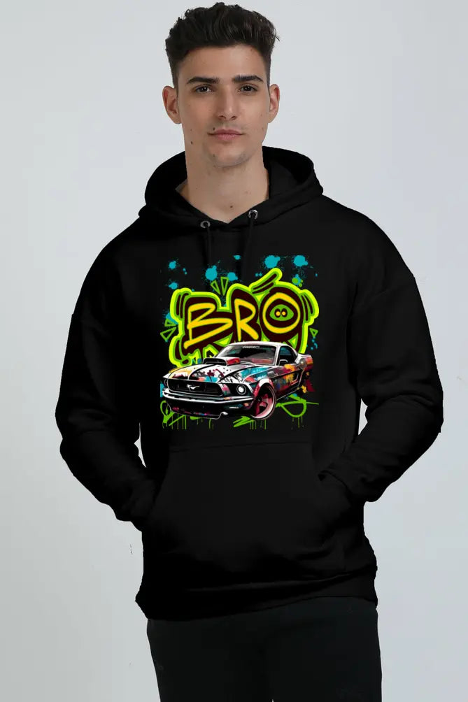 Non AOP Men RoadsterRider Oversized Hooded Sweatshirt Whozbrand