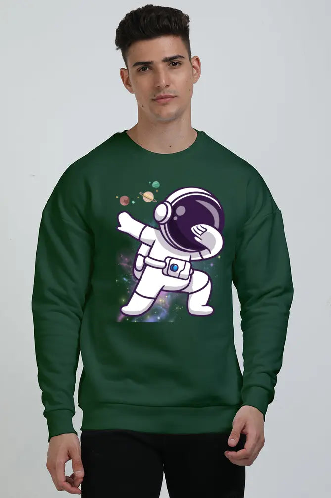 Non AOP Men AstroVoyage Oversized Sweatshirt Whozbrand