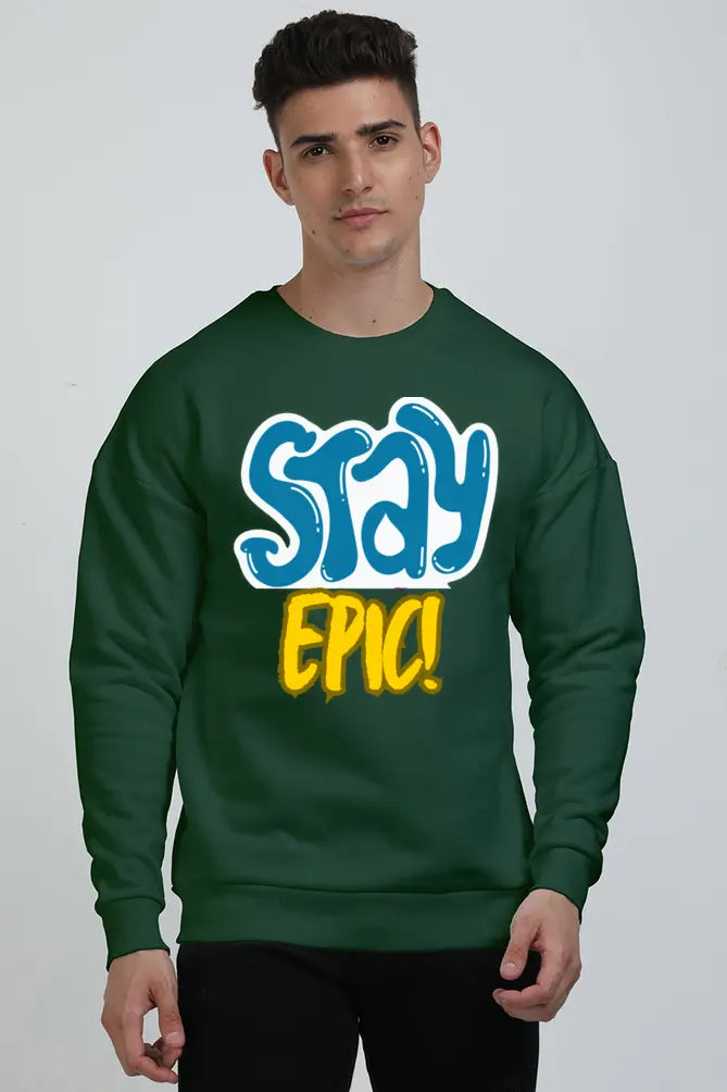 Non AOP Men StayLegendary Oversized Sweatshirt Whozbrand