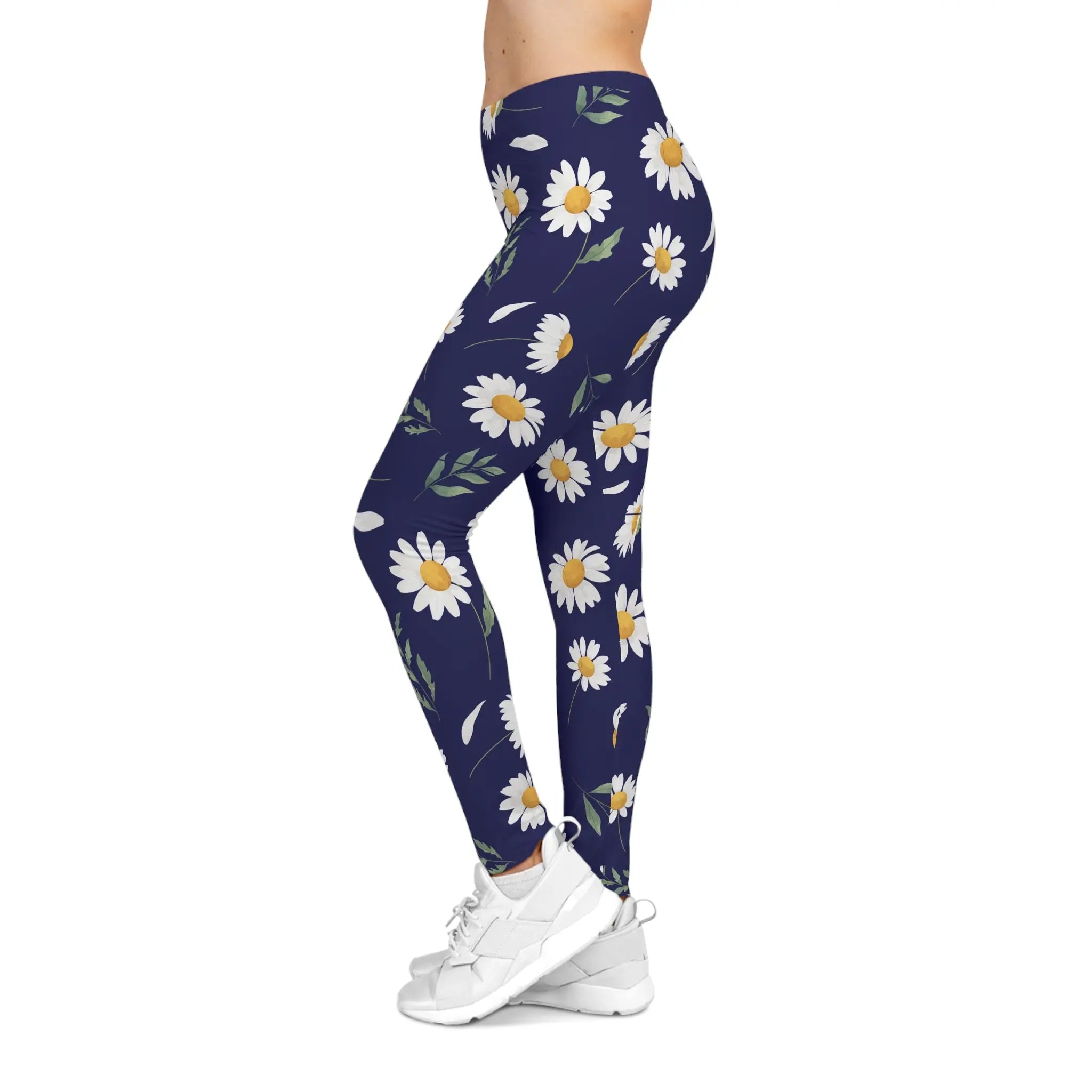 AOP Women BlueBloom Leggings Whozbrand