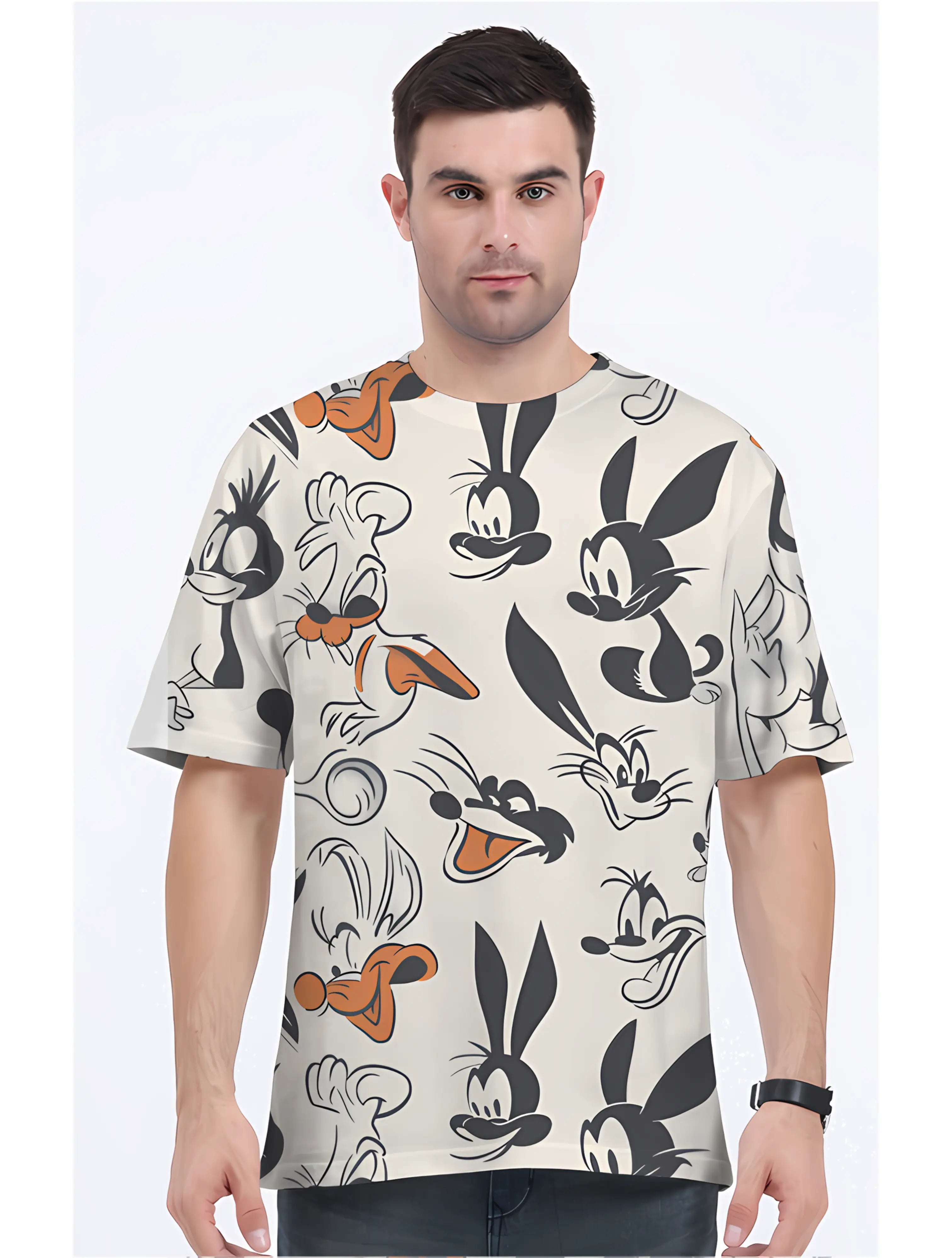 AOP Men ToonTastic Oversized Tshirt Whozbrand