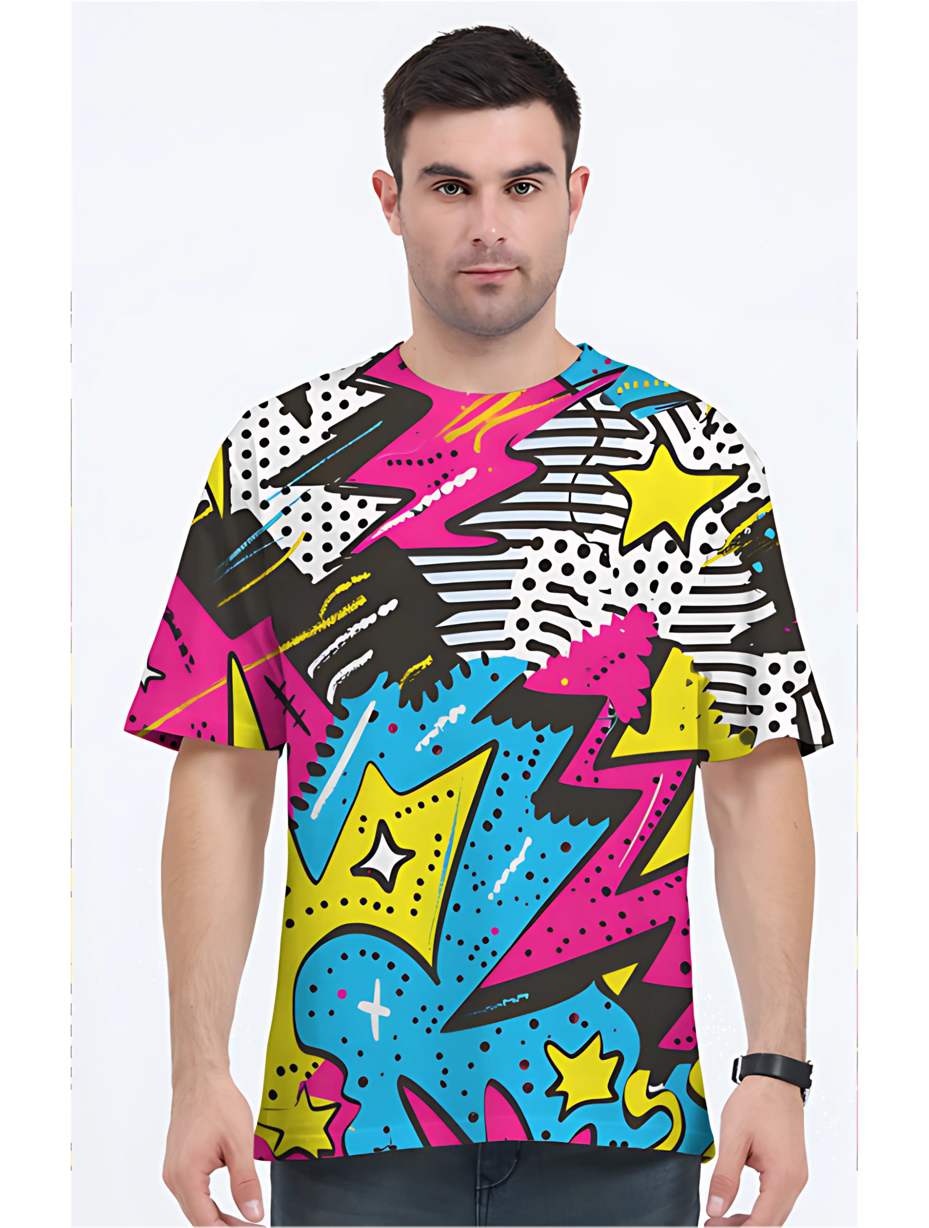 AOP Men TrendyMix Oversized Tshirt Whozbrand