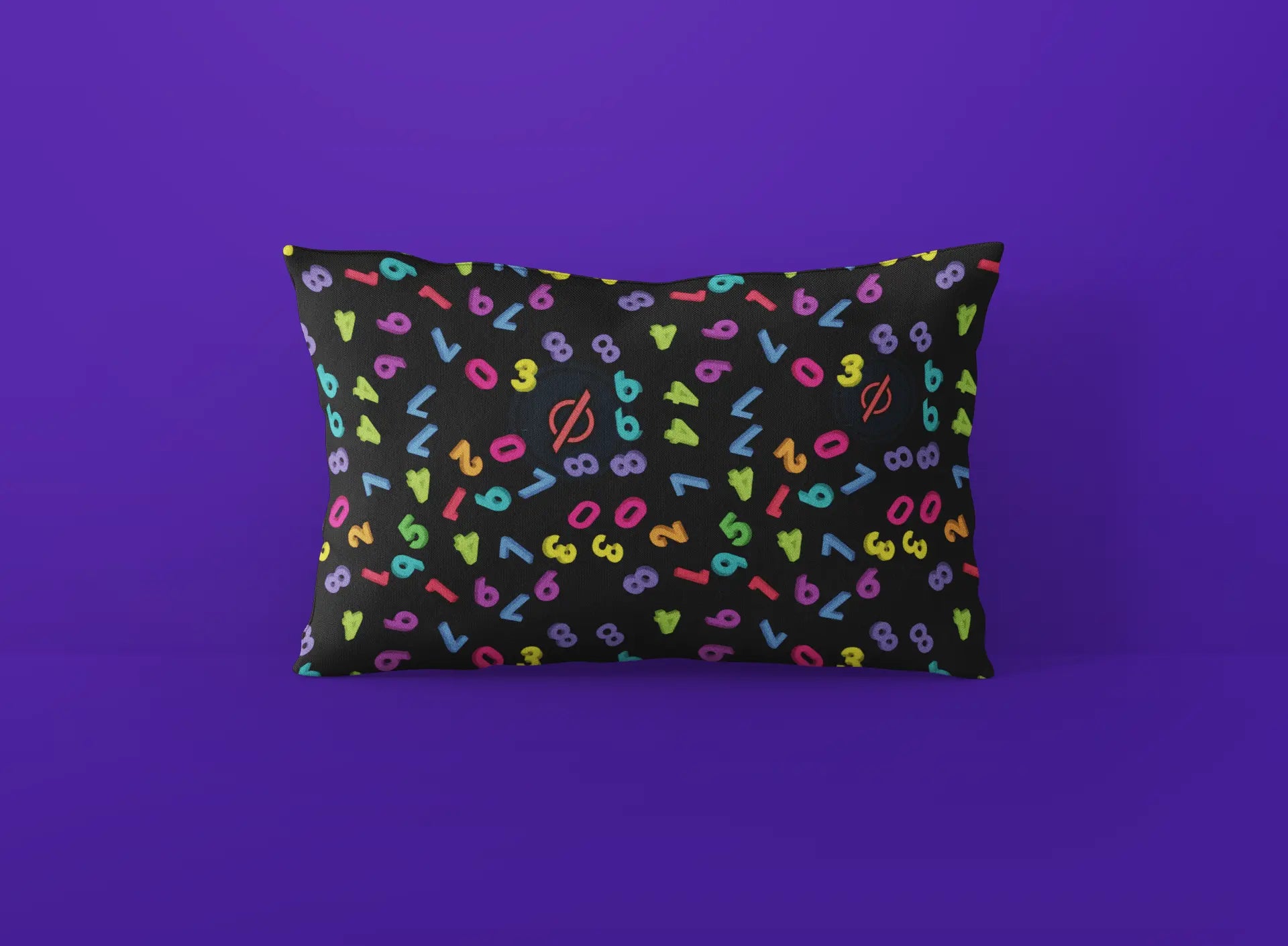 AOP Accessories Colorful Alphanumeric Pillow Cover Whozbrand