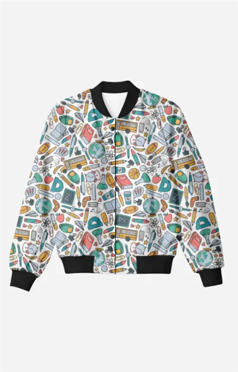 AOP Men Old School Bomber Jacket