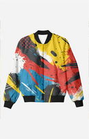AOP Men PaintVortex Bomber Jacket Whozbrand