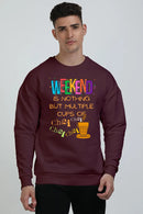 Non AOP Men ChaiBlend Oversized Sweatshirt Whozbrand