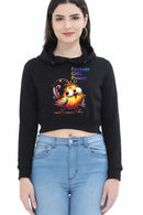 Non AOP Women Eternal Empowerment Crop Hoodie Whozbrand