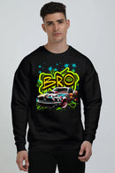 Non AOP Men AdventureBuddy Oversized Sweatshirt Whozbrand