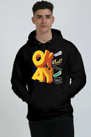 Non AOP Men Mystery Oversized Hooded Sweatshirt Whozbrand