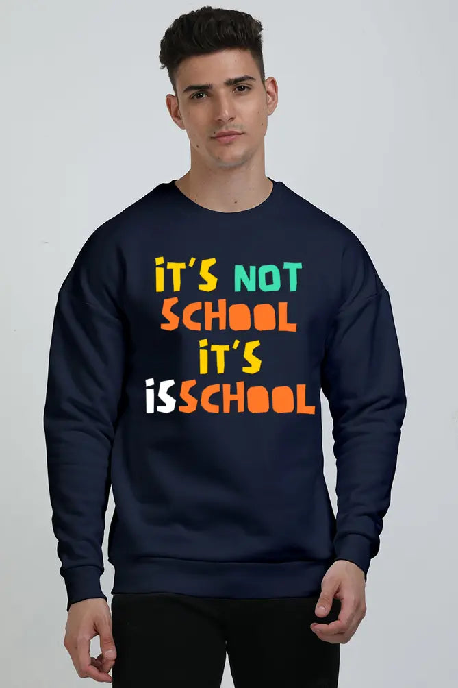 Men School Daze Oversized Sweatshirt