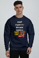 Non AOP Men GratitudeBlend Oversized Sweatshirt Whozbrand