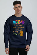 Non AOP Men ChaiBlend Oversized Sweatshirt Whozbrand