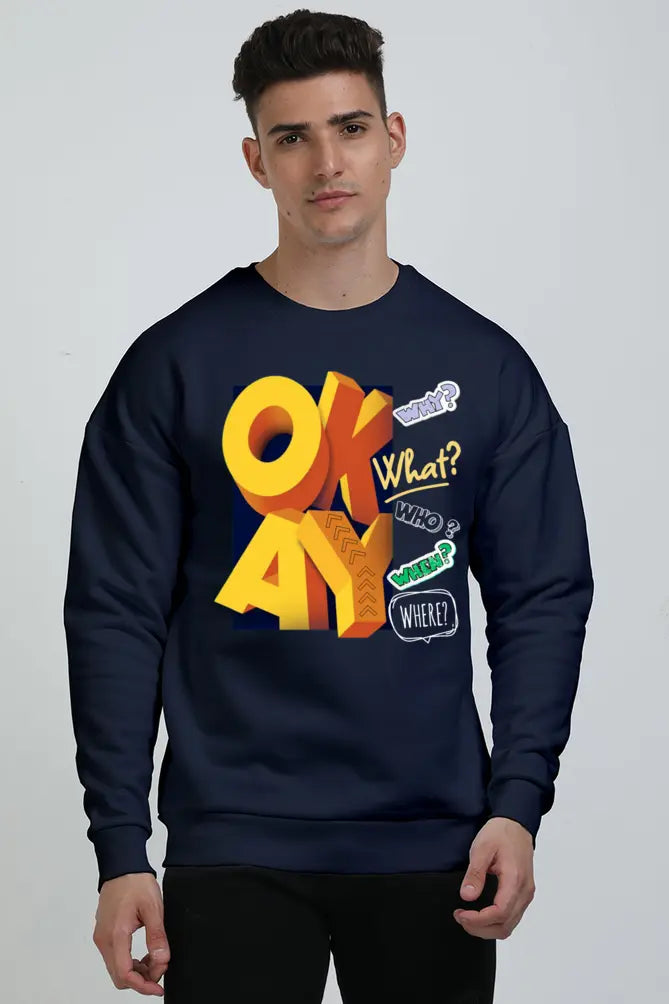 Men Mystery Oversized Sweatshirt