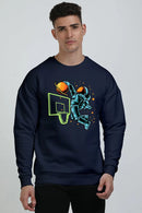 Non AOP Men SpaceJam Oversized Sweatshirt Whozbrand