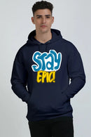 Non AOP Men HeroicVibes Oversized Hooded Sweatshirt Whozbrand