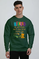 Non AOP Men ChaiBlend Oversized Sweatshirt Whozbrand