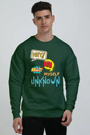 Non AOP Men EchoChatter Oversized Sweatshirt Whozbrand