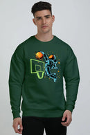 Non AOP Men SpaceJam Oversized Sweatshirt Whozbrand