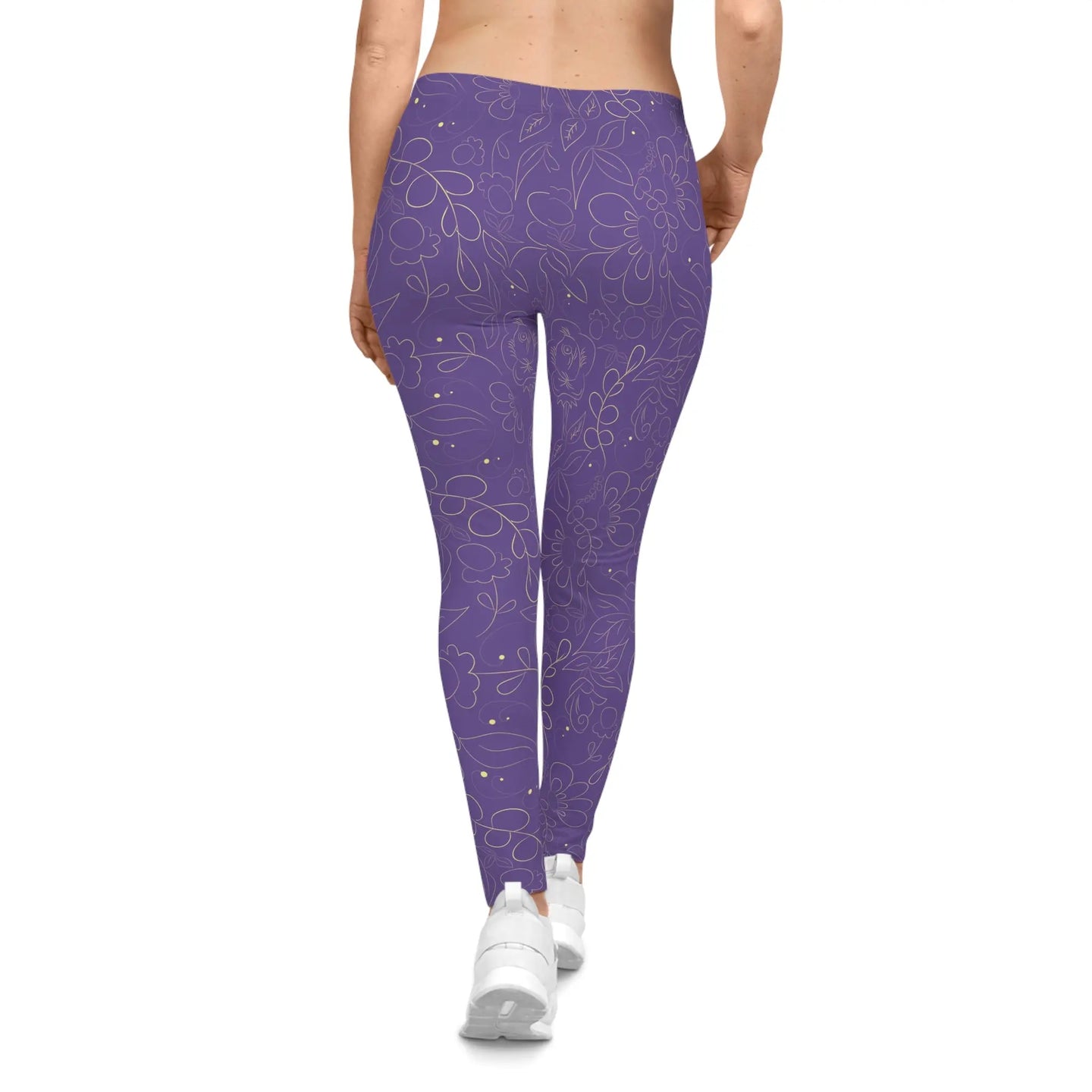 Printed Leggings Violet-Gold Print