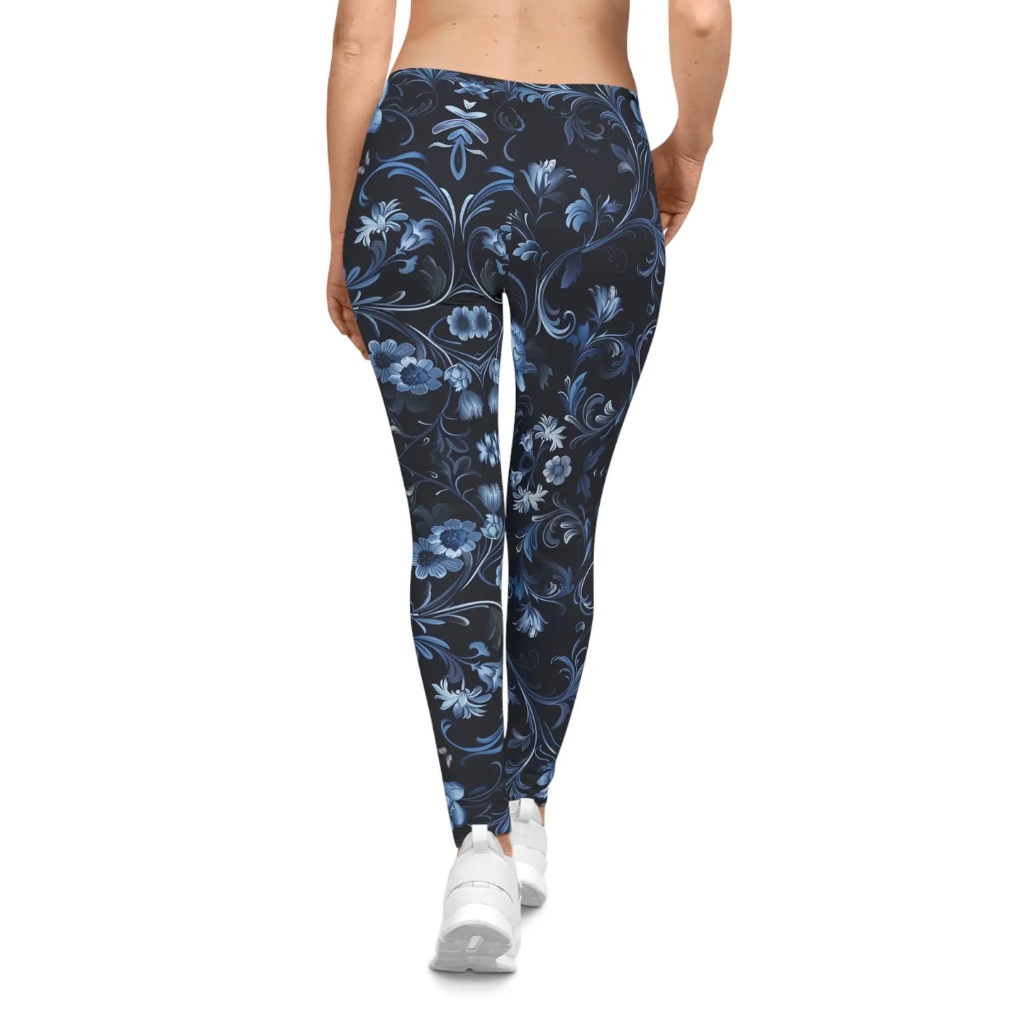 Printed Leggings Flower Artwork