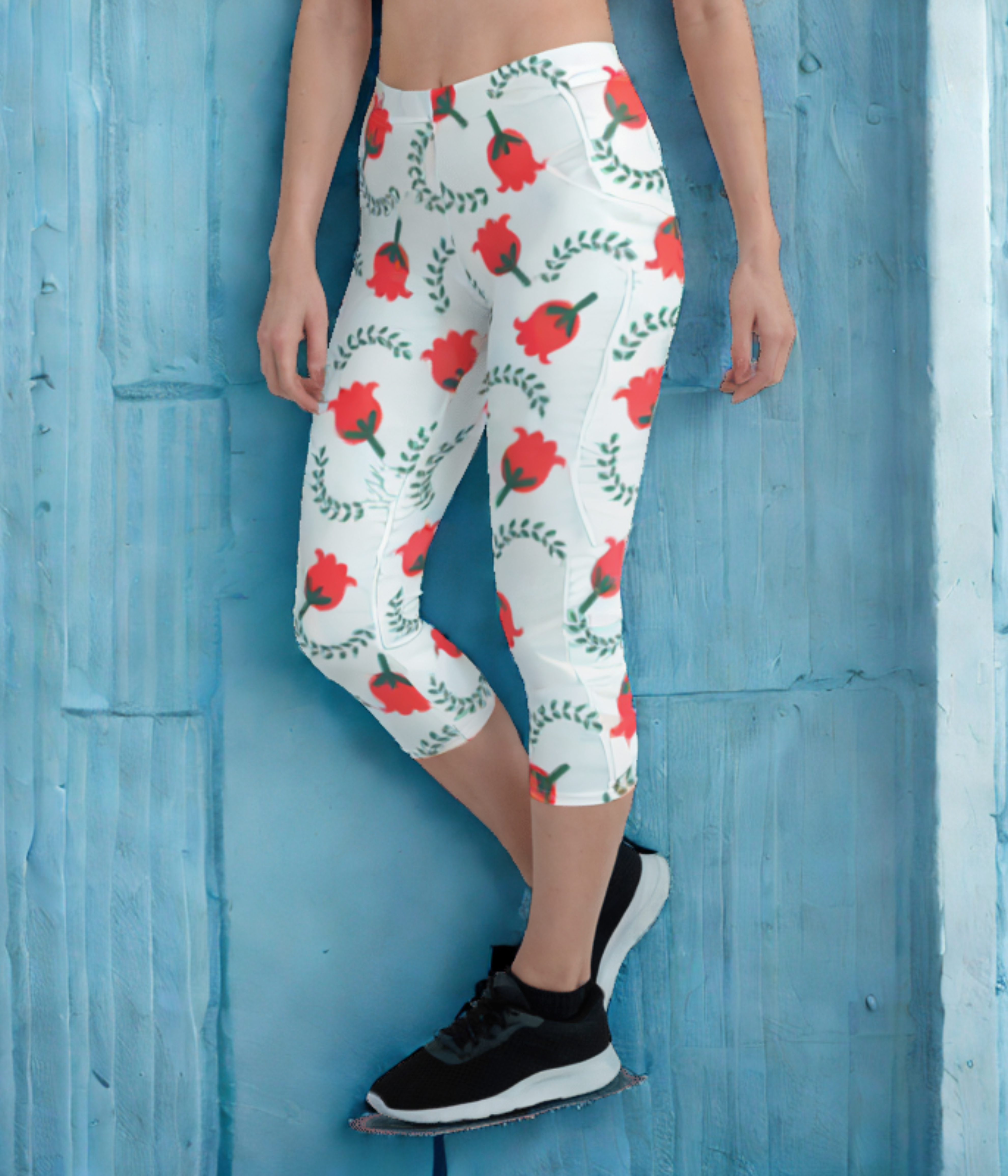 Printed Capri Leggings Rosevine