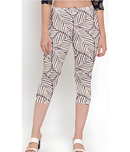 AOP Women TropicalPalm Capri Leggings Whozbrand