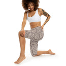 AOP Women TropicalPalm Capri Leggings Whozbrand