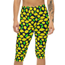 AOP Women Citrus Twist Capri Leggings Whozbrand