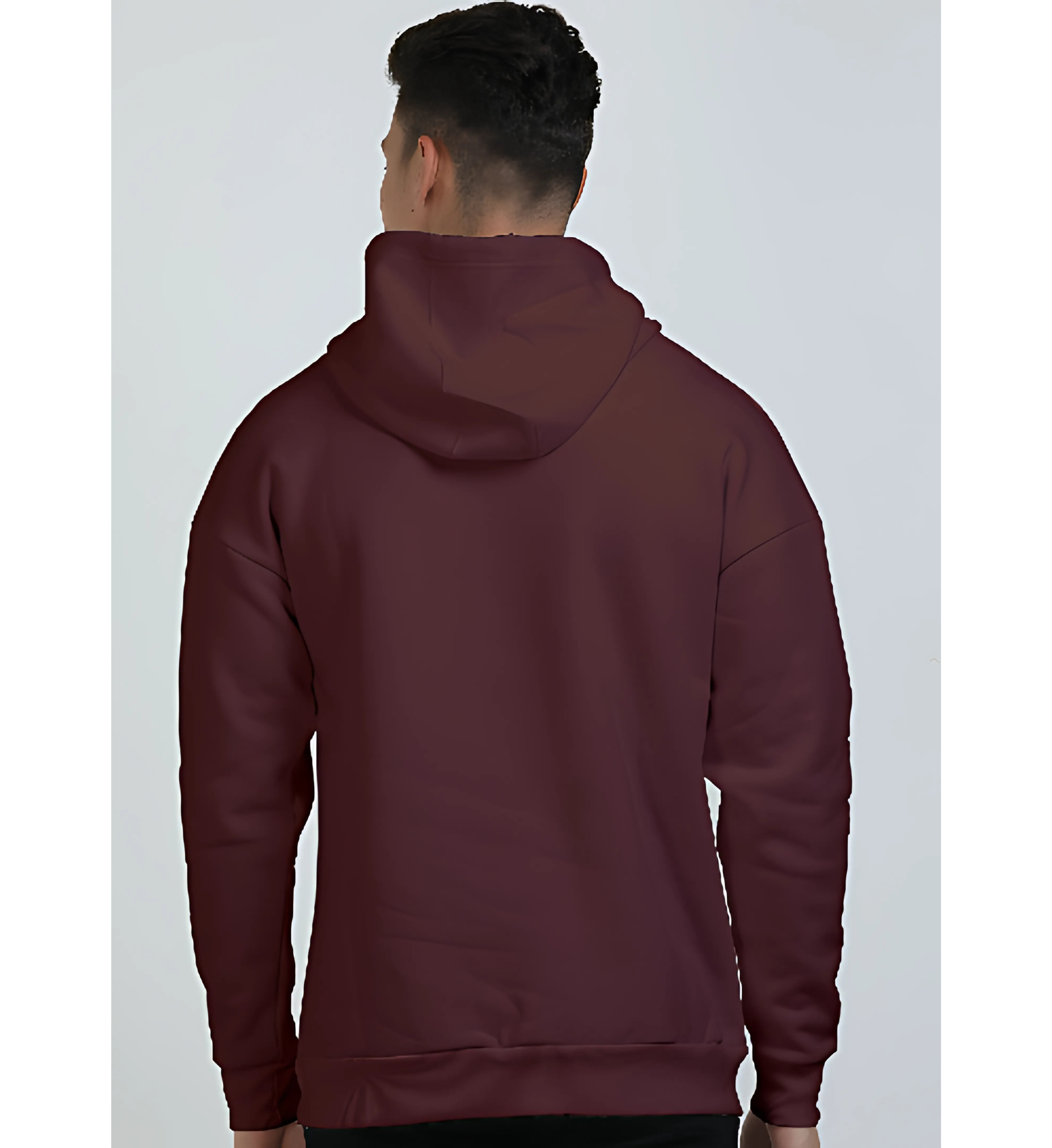 Non AOP Men Own Journey Oversized Hooded Sweatshirt Whozbrand