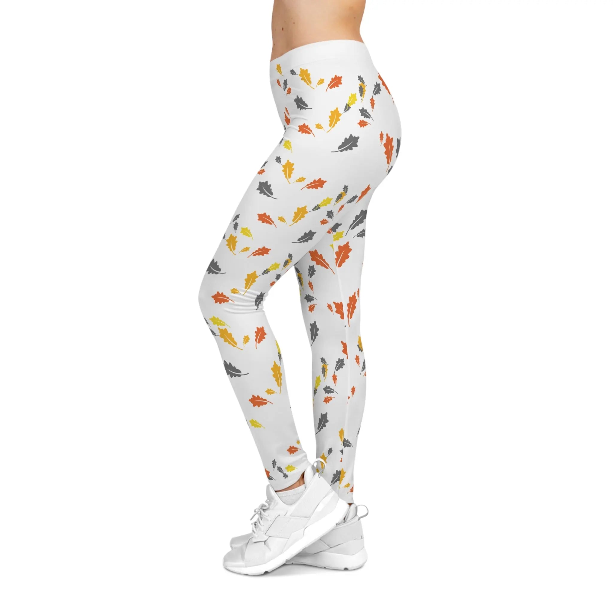 AOP Women FloraLeaf Leggings Whozbrand