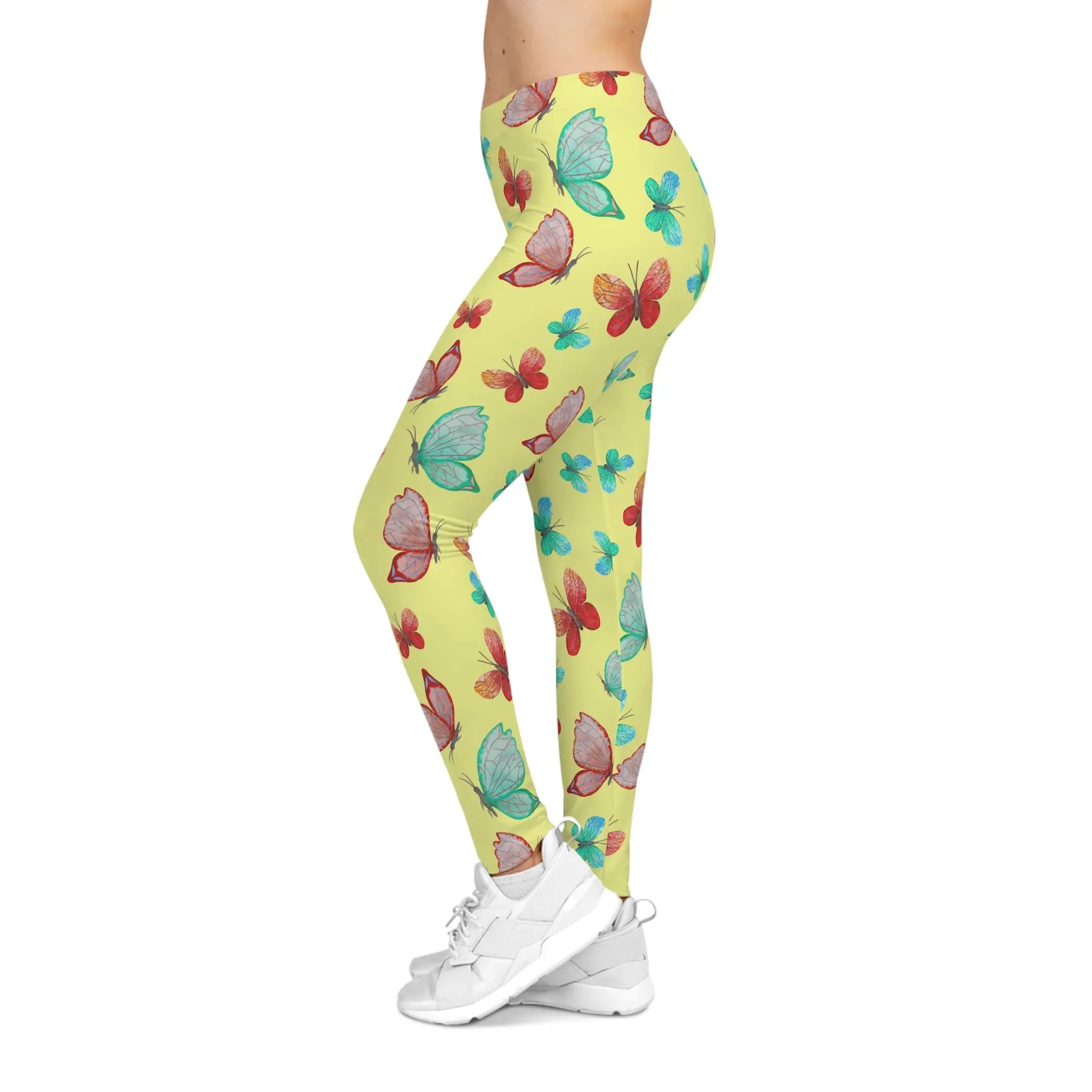 AOP Women Radiant Butterflies Leggings Whozbrand