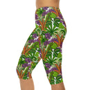 AOP Women Leaf Garden Capri Leggings Whozbrand