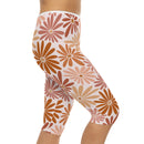 AOP Women PetalPrint Capri Leggings Whozbrand
