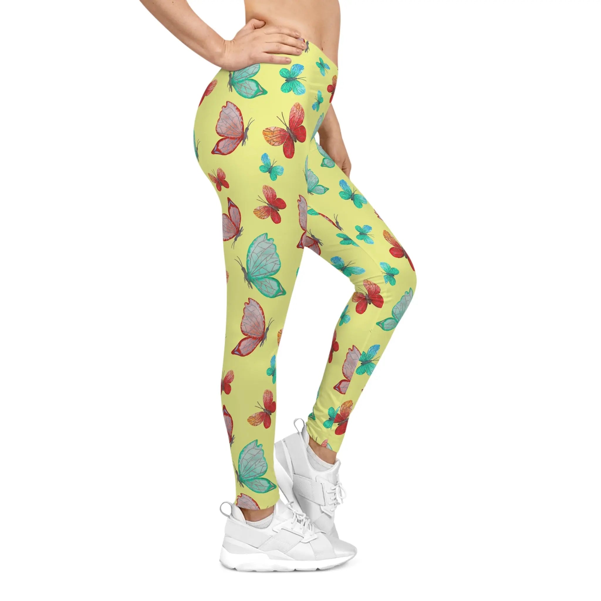 AOP Women Radiant Butterflies Leggings Whozbrand