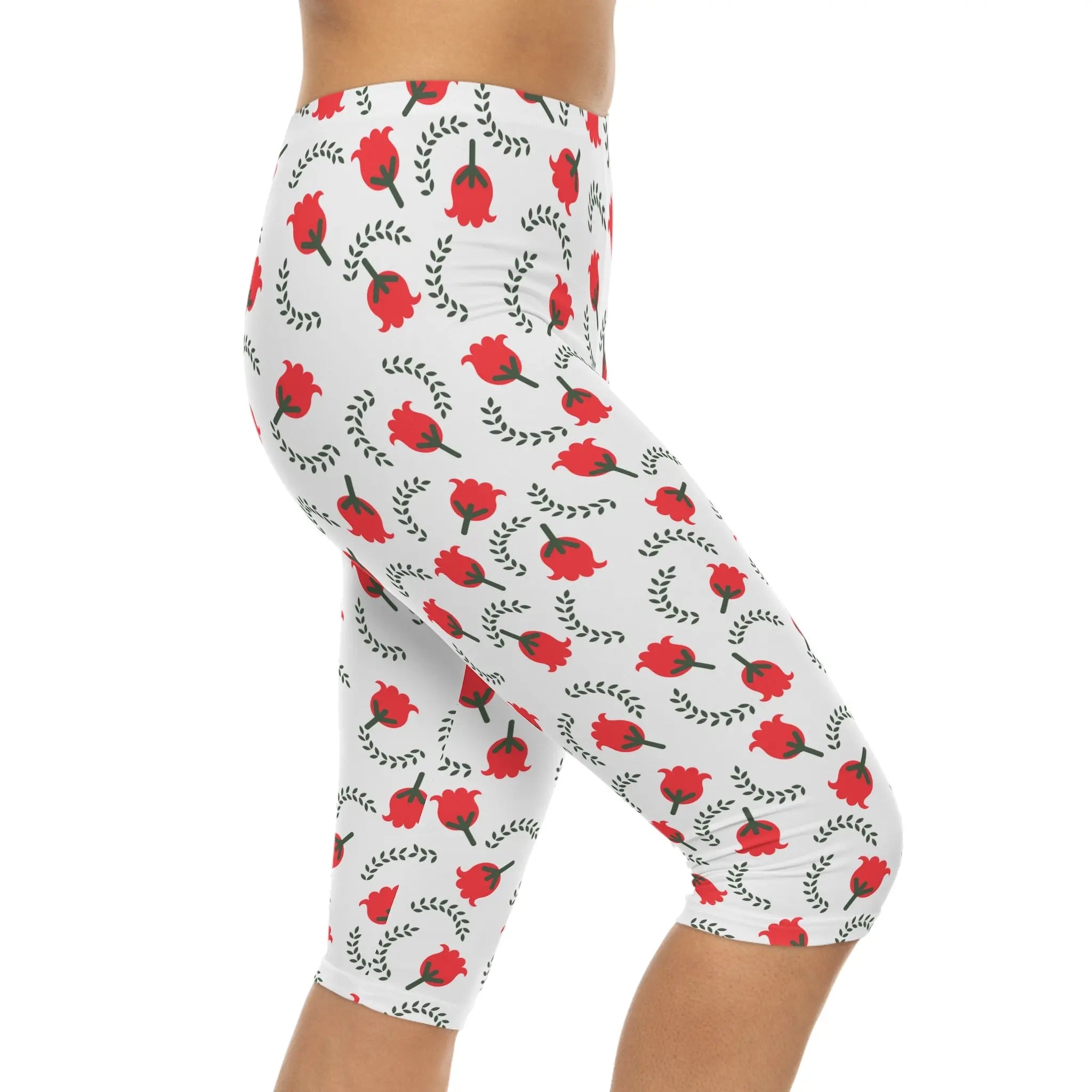 Printed Capri Leggings Rosevine