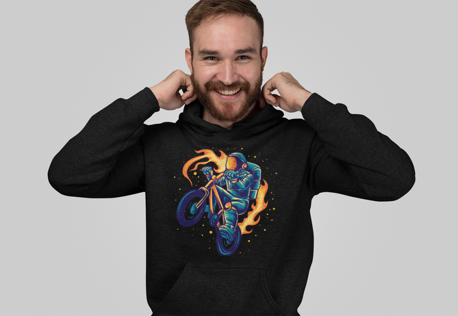 Men AstroCycle Oversized Hooded Sweatshirt