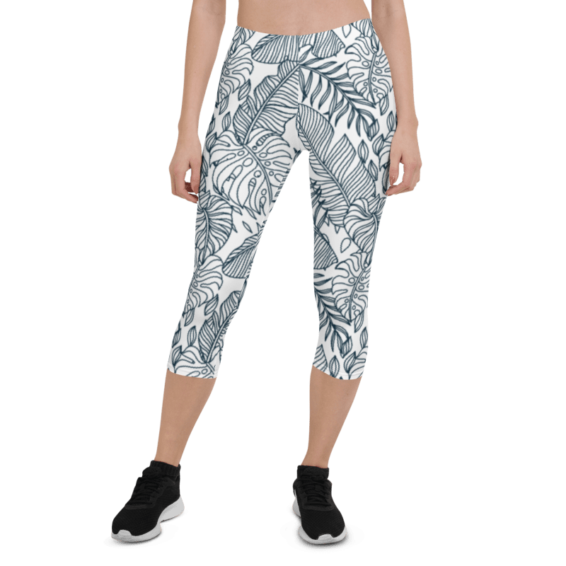 AOP Women IslandBreeze Capri Leggings Whozbrand