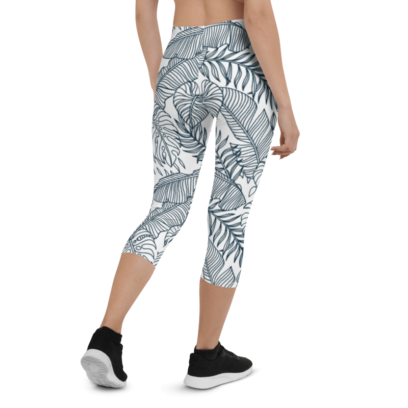 Printed Capri Leggings Island Breeze