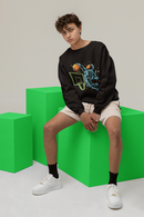 Non AOP Men SpaceJam Oversized Sweatshirt Whozbrand