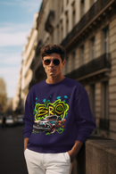 Non AOP Men AdventureBuddy Oversized Sweatshirt Whozbrand