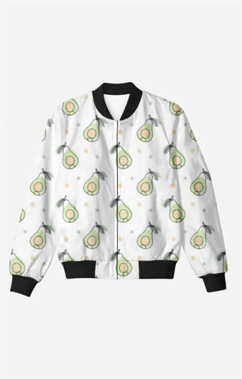 AOP Men Avocado Chic Bomber Jacket
