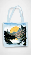 AOP Accessories Mountain Majesty Tote Bag Zipper Whozbrand