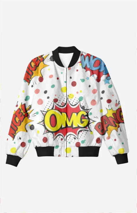 AOP Men PopArt Bomber Jacket