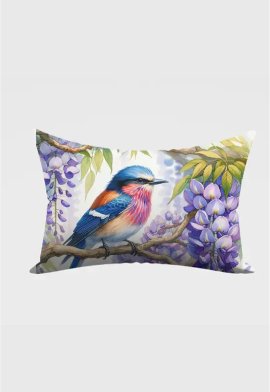 AOP Accessories Blossom Bird Pillow Cover