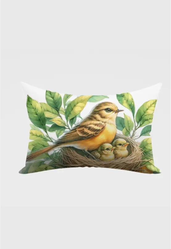 AOP Accessories Bird's Nest Bliss Pillow Cover