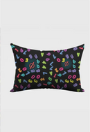 AOP Accessories Colorful Alphanumeric Pillow Cover Whozbrand